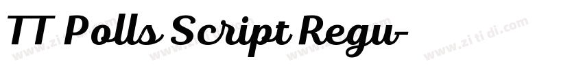 TT Polls Script Regu字体转换